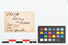Etikett zu Glasaugenperle (NHMW-PRAE-026026)